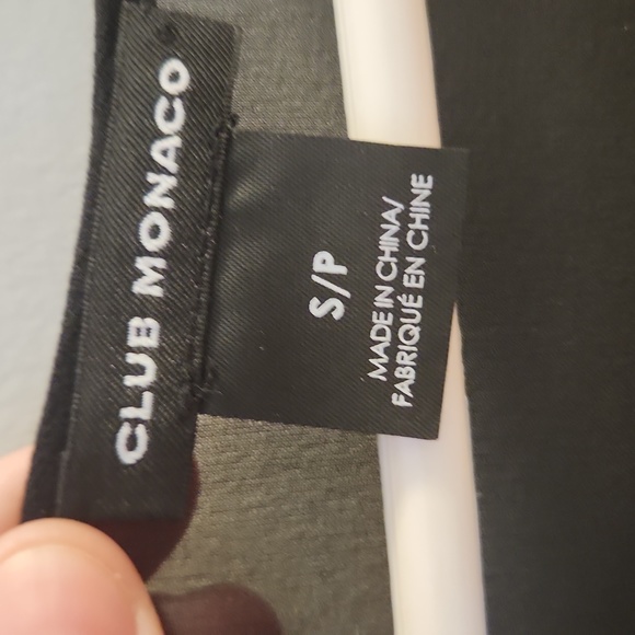 Club Monaco Sweater Dress with sheer v-neck - Picture 2 of 4